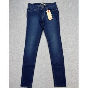 NEW Levi's 711 Skinny Jeans Women's 28 Dark Wash Indigo Mid Rise Slim Fit Denim